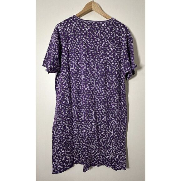 B.G. Street 100% Cotton Short Sleeve Floral Nightgown Womens M/L NWT 5081 - Picture 2 of 5
